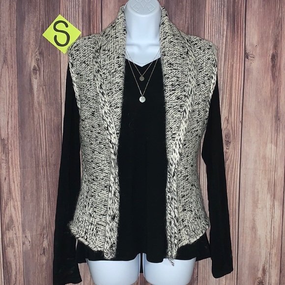 Sz S Loft Sleeveless Cardigan Sweater 